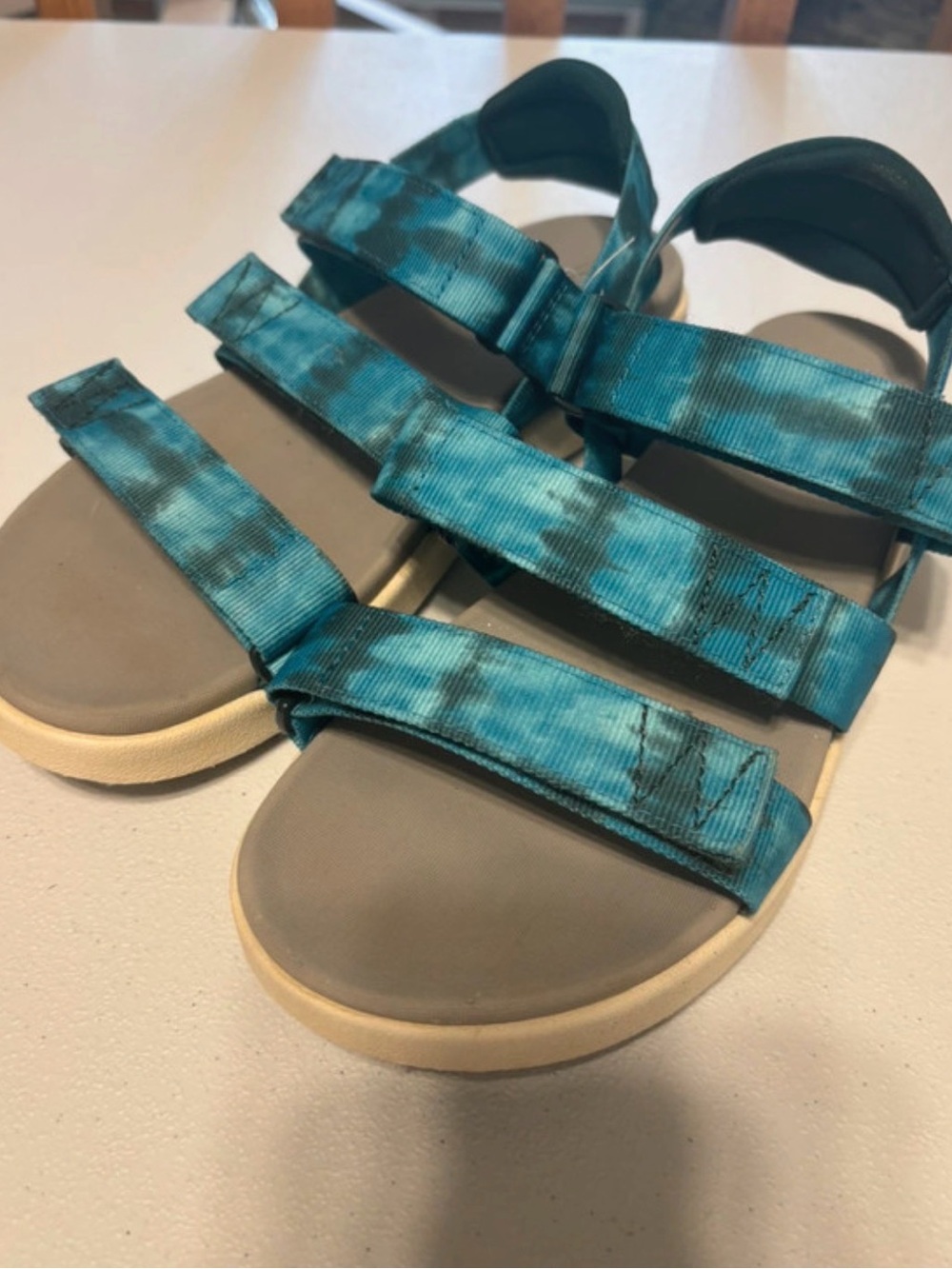 Keen Teal Tie-Dye Strap Sandals